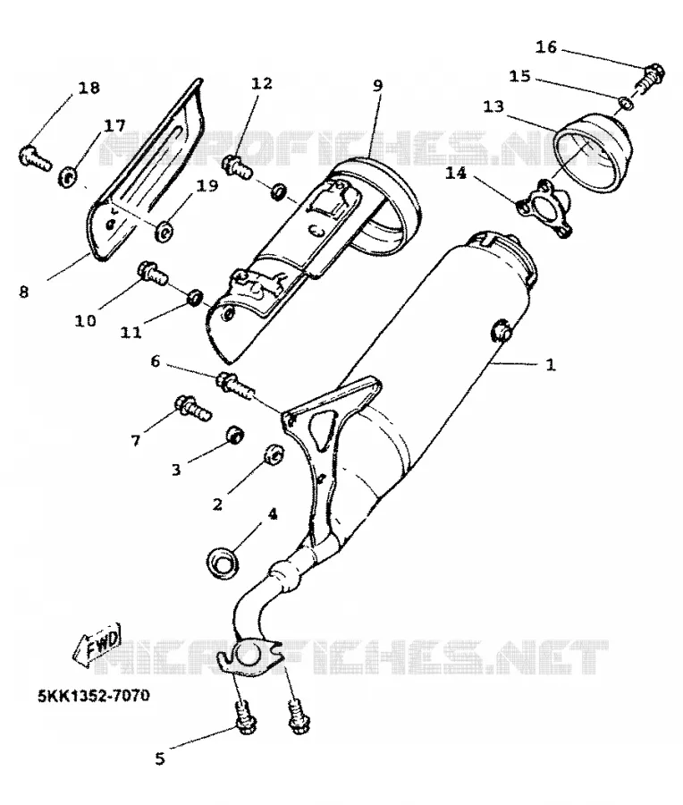 UITLAAT Yamaha SCOOTER 100 1999 YN  YN100