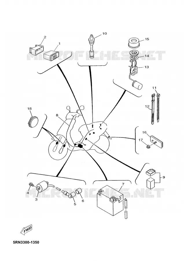 ELECTRISCH 2 Yamaha SCOOTER 50 2002 YN  YN50