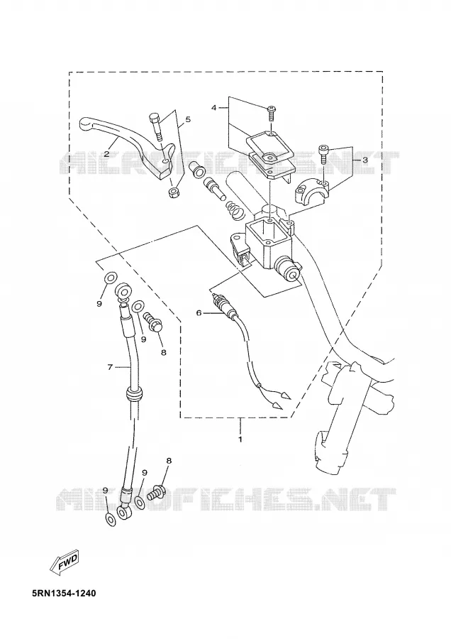 POMP VOOR Yamaha SCOOTER 50 2002 YN  YN50