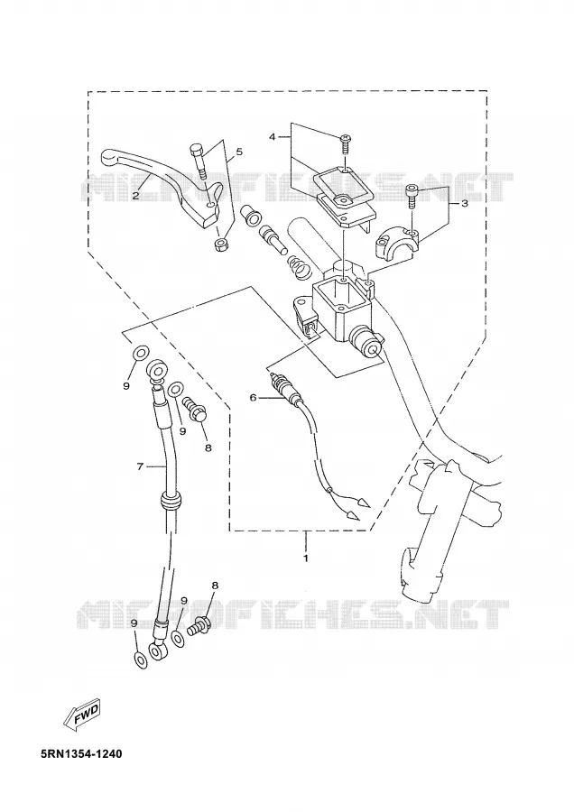 POMP VOOR Yamaha SCOOTER 50 2003 YN  YN50