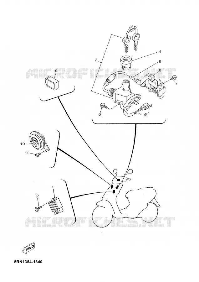 ELECTRISCH 1 Yamaha SCOOTER 50 2004 NEO'S  YN50