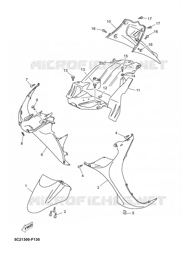 SPATBORD Yamaha SCOOTER 50 2009 YN  YN50