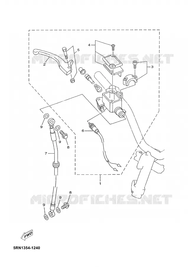 POMP VOOR Yamaha SCOOTER 50 2002 YN  YN50,MOFFA