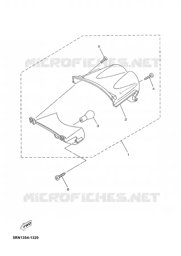 ACHTERLICHT Yamaha SCOOTER 50 2002 YN  YN50ALPINESTARS