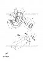 ACHTERWIEL voor Yamaha NEO'S MOFA 2008