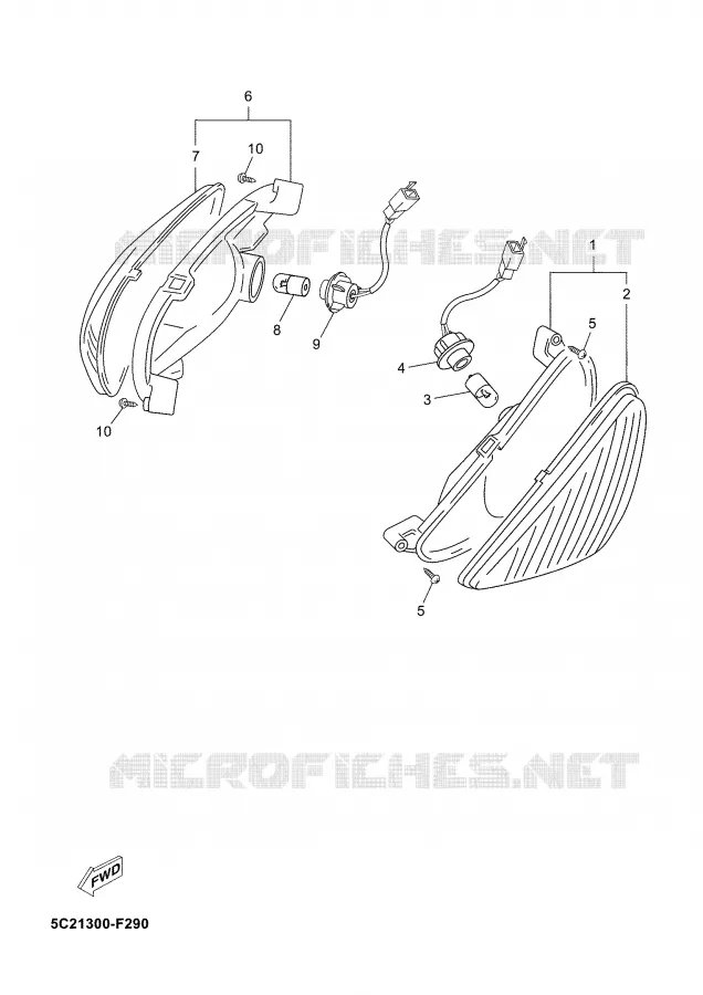 KNIPPERLICHT Yamaha SCOOTER 50 2008 NEO'S  YN50M