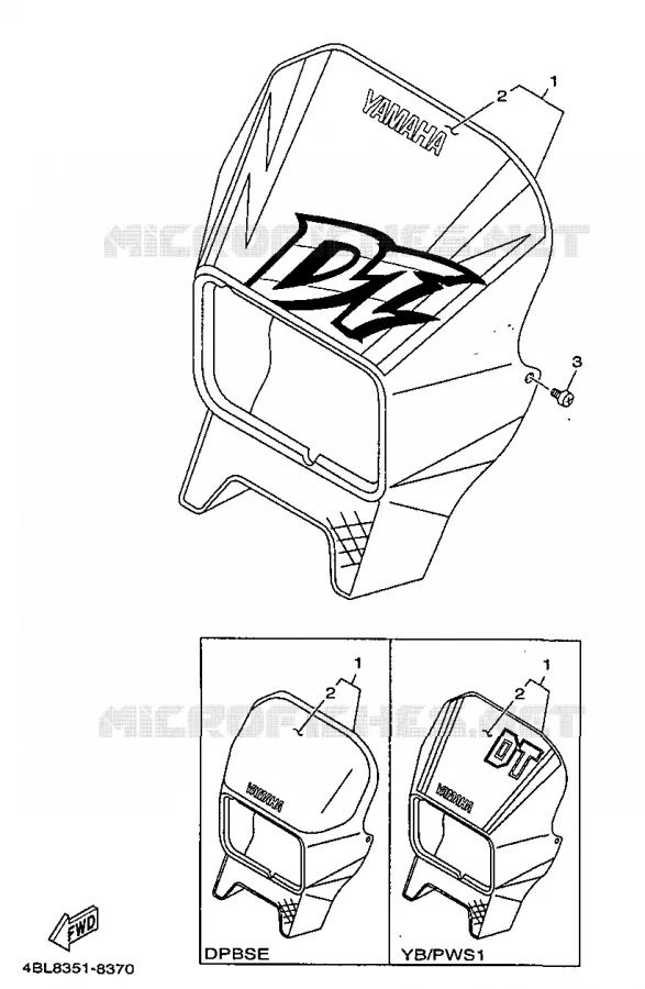 KAP 1 Yamaha MOTO 125 1998 DTR  DT125R