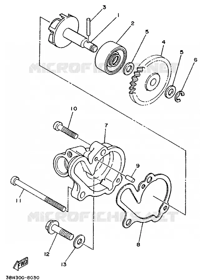 WATERPOMP Yamaha MOTO 125 1998 DTR  DT125R