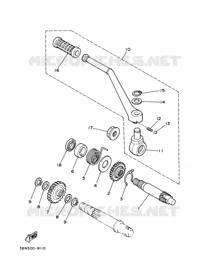 STARTMOTOR Yamaha MOTO 125 2000 DTR  DT125R