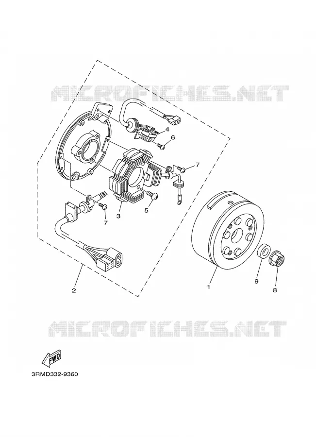 DYNAMO Yamaha MOTO 125 2000 DTR  DT125R