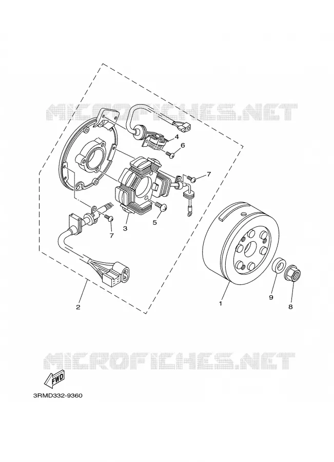 DYNAMO Yamaha MOTO 125 2002 DTR  DT125R