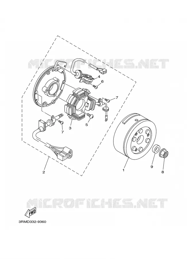 DYNAMO Yamaha MOTO 125 2002 DTR  DT125R