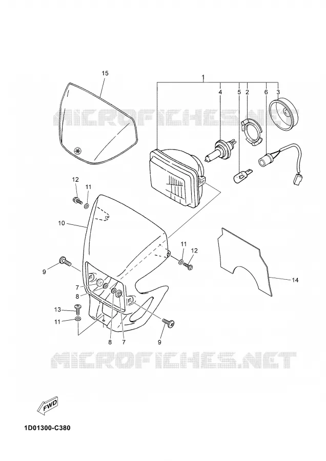KOPLAMP Yamaha MOTO 125 2004 DTR  DT125R