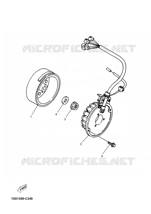 DYNAMO Yamaha MOTO 125 2004 DTR  DT125R