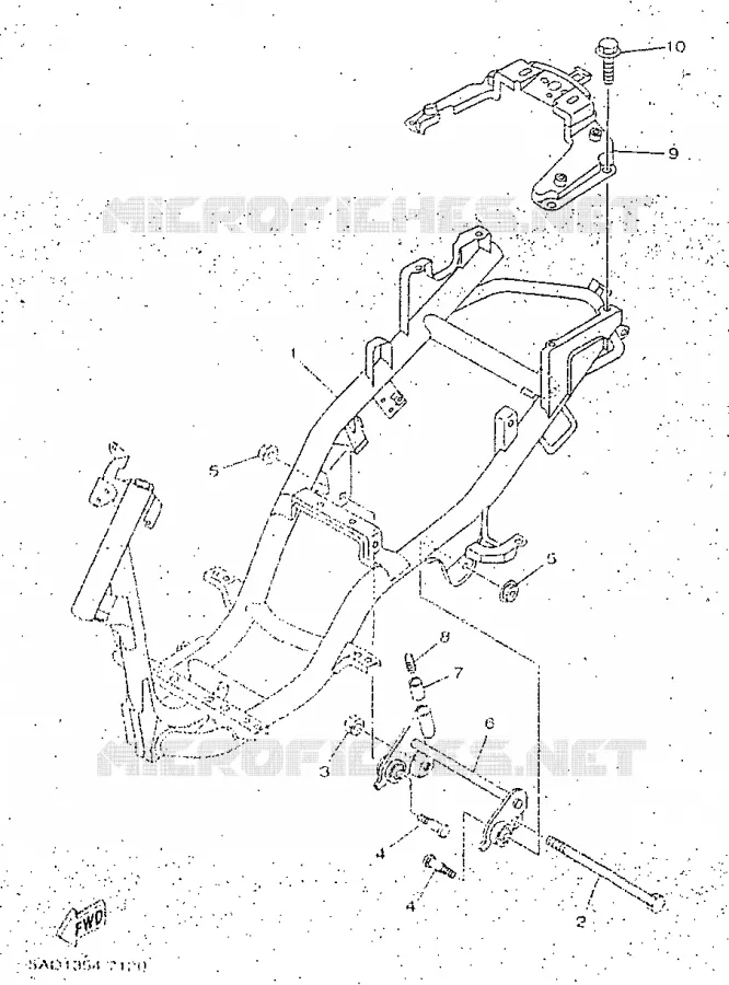 FRAME Yamaha SCOOTER 50 1998 NEOS  YN50R