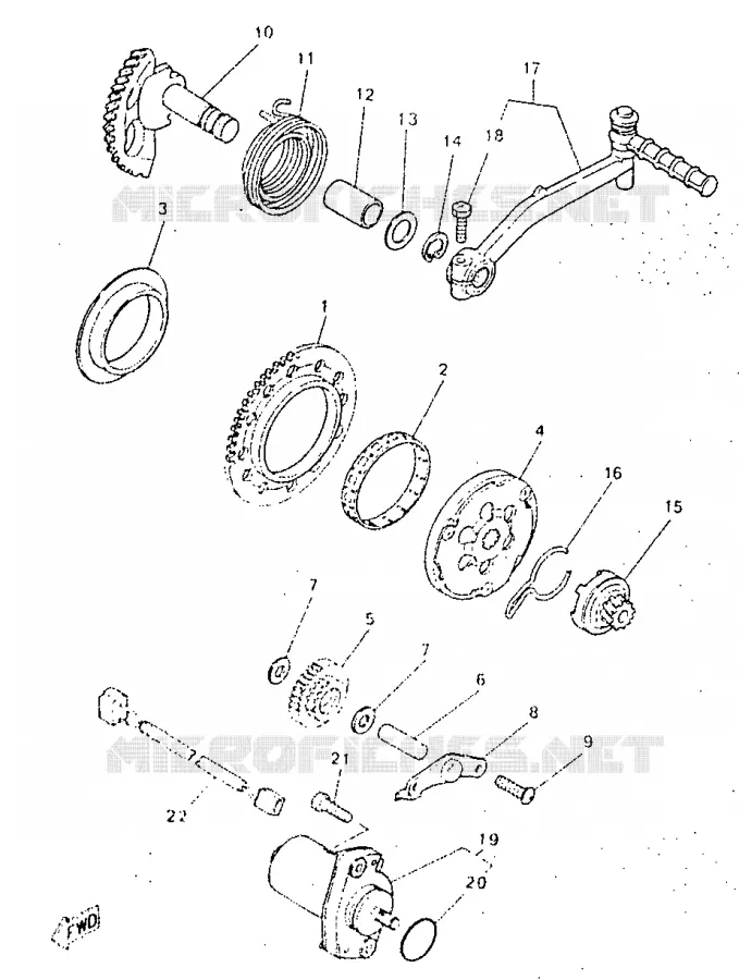 STARTMOTOR Yamaha SCOOTER 50 1998 NEOS  YN50R