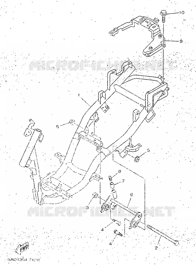 FRAME Yamaha SCOOTER 50 1998 NEOS  YN50R