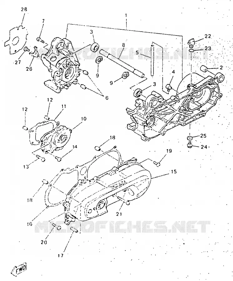 CARTERDELEN Yamaha SCOOTER 50 1998 NEOS  YN50R