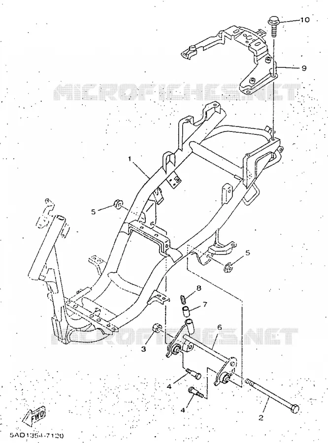 FRAME Yamaha SCOOTER 50 1998 NEOS  YN50R