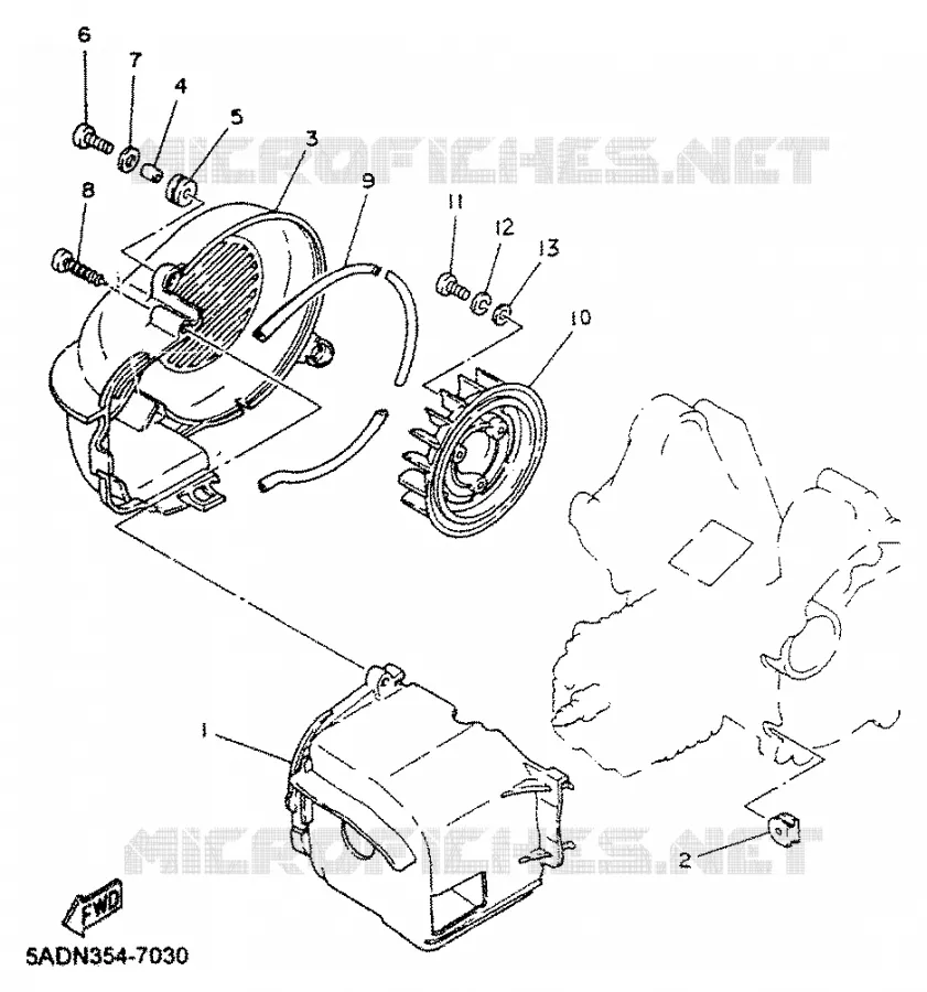 KOELKAP / KOELVIN Yamaha SCOOTER 50 2000 NEOS  YN50R