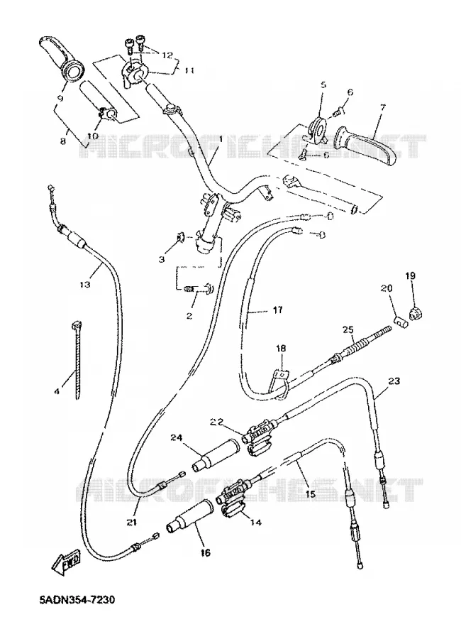 STUUR / KABEL Yamaha SCOOTER 50 2001 NEOS  YN50R