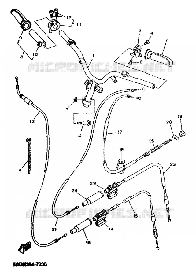 STUUR / KABEL Yamaha SCOOTER 50 2001 NEOS  YN50R