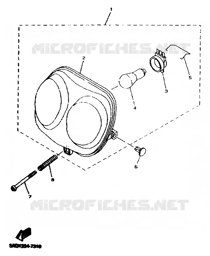 KOPLAMP Yamaha SCOOTER 50 2001 NEOS  YN50R