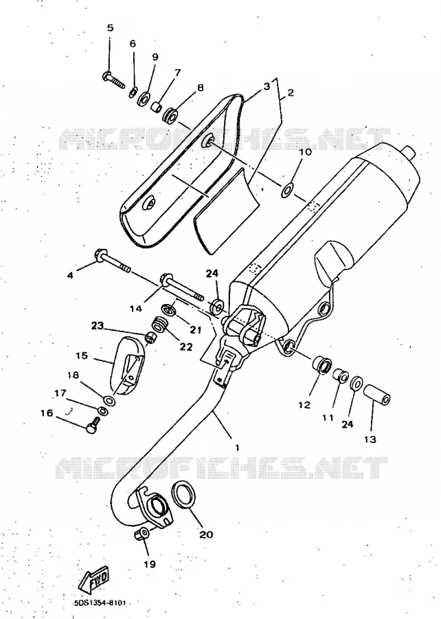 UITLAAT Yamaha SCOOTER 125 1999 MAJESTY  YP125