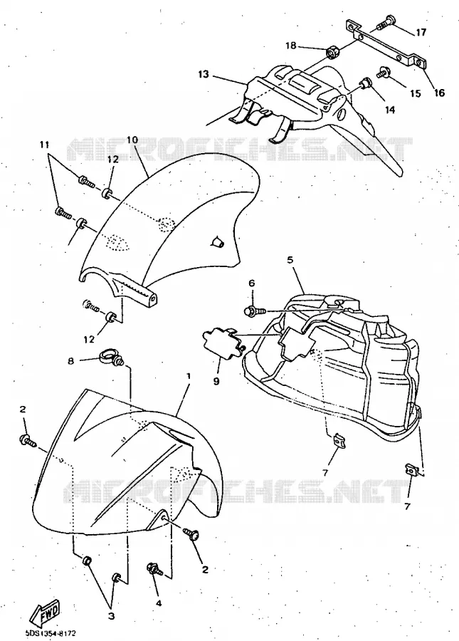 SPATBORD Yamaha SCOOTER 125 1999 MAJESTY  YP125
