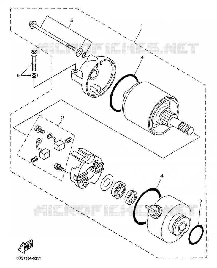 STARTMOTOR Yamaha SCOOTER 125 2000 MAJESTY  YP125R