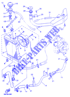 RADIATEUR / SLANG voor Yamaha YP125R 2000