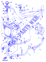 RADIATEUR / SLANG voor Yamaha YP125R 2000