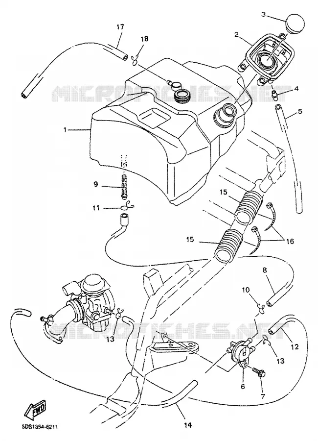 BENZINE TANK Yamaha SCOOTER 125 2000 MAJESTY  YP125R