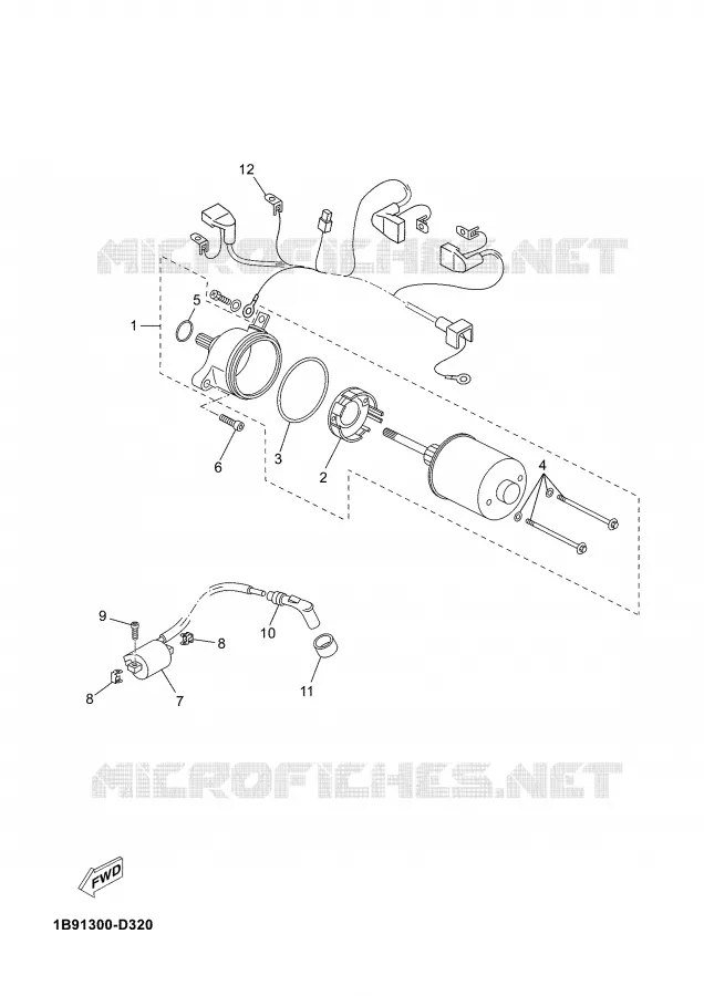 STARTMOTOR Yamaha SCOOTER 125 2006 XMAX  YP125R