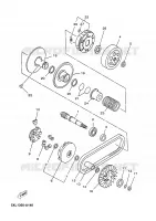 STARTMOTOR KOPPELINGS voor Yamaha YP180E 2005