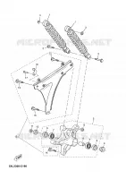 ACHTERBRUG / SCHOKBREKER voor Yamaha YP180E 2005