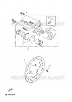 REMKLAUW ACHTER voor Yamaha YP180E 2005