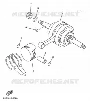 KRUKAS / ZUIGER voor Yamaha YP250 1997