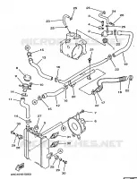 RADIATEUR / SLANG voor Yamaha YP250 1997
