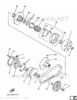 STARTMOTOR KOPPELINGS voor Yamaha YP250 1997