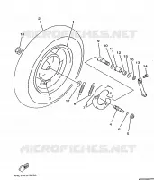ACHTERWIEL voor Yamaha YP250 1997