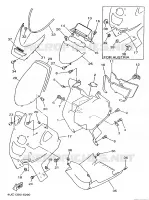 BEENSCHERM voor Yamaha YP250 1997