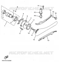 NOKKENAS / KETTING voor Yamaha YP250 1997