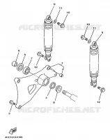 ACHTERBRUG / SCHOKBREKER voor Yamaha YP250 1997