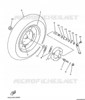 ACHTERWIEL voor Yamaha YP250 1997