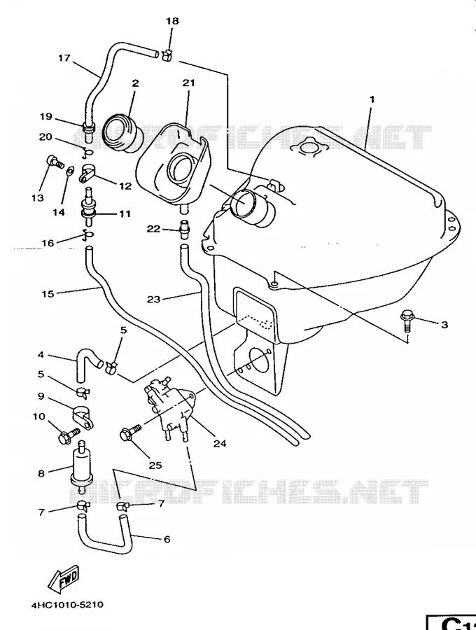 BENZINE TANK Yamaha SCOOTER 250 1998 MAJESTY  YP250