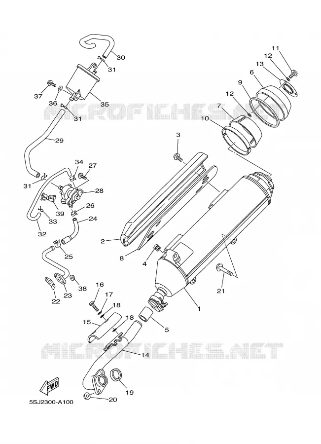 UITLAAT Yamaha SCOOTER 250 2002 MAJESTY  YP250