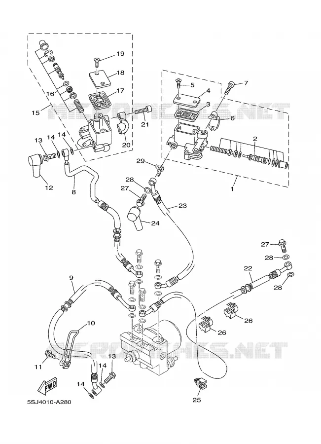 POMP VOOR Yamaha SCOOTER 250 2003 MAJESTY ABS  YP250A