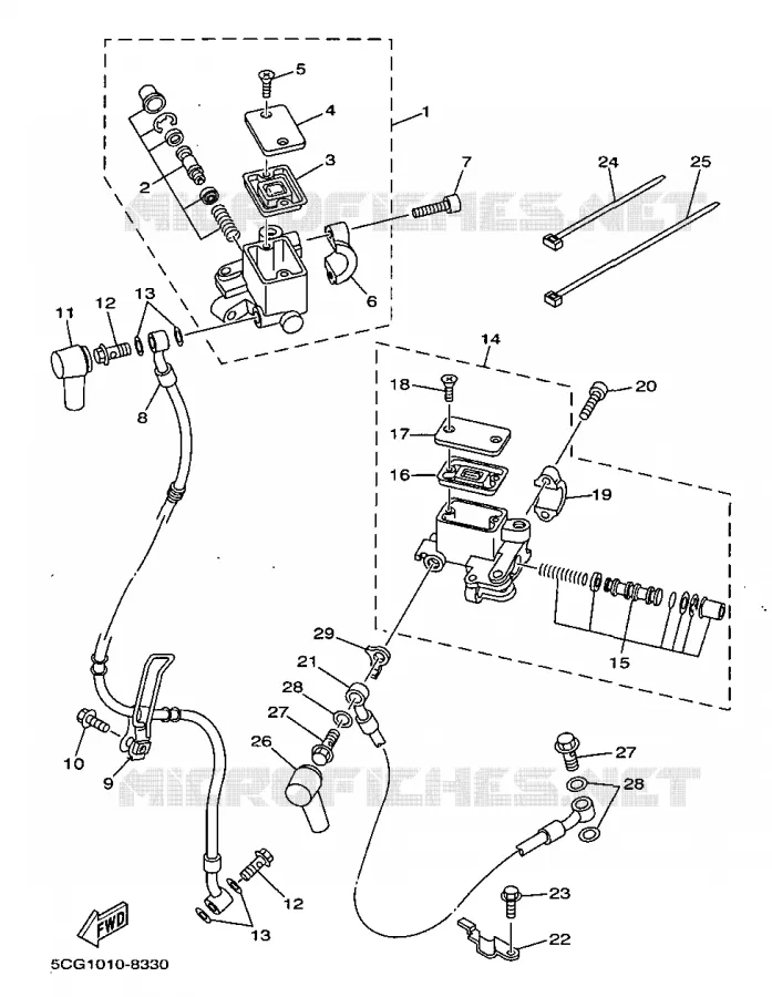 POMP VOOR Yamaha SCOOTER 250 1998 MAJESTY  YP250D