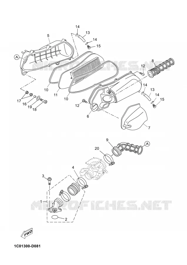 INLAAT Yamaha SCOOTER 250 2005 XMAX  YP250R X-MAX 250